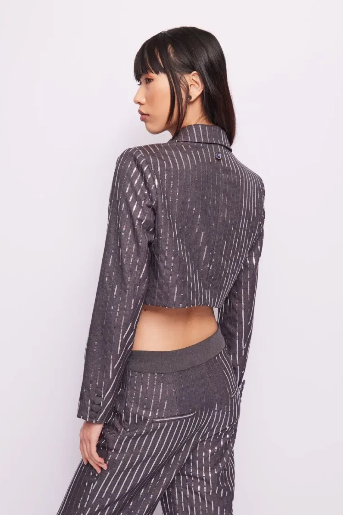 SHORT SEQUINNED BLAZER