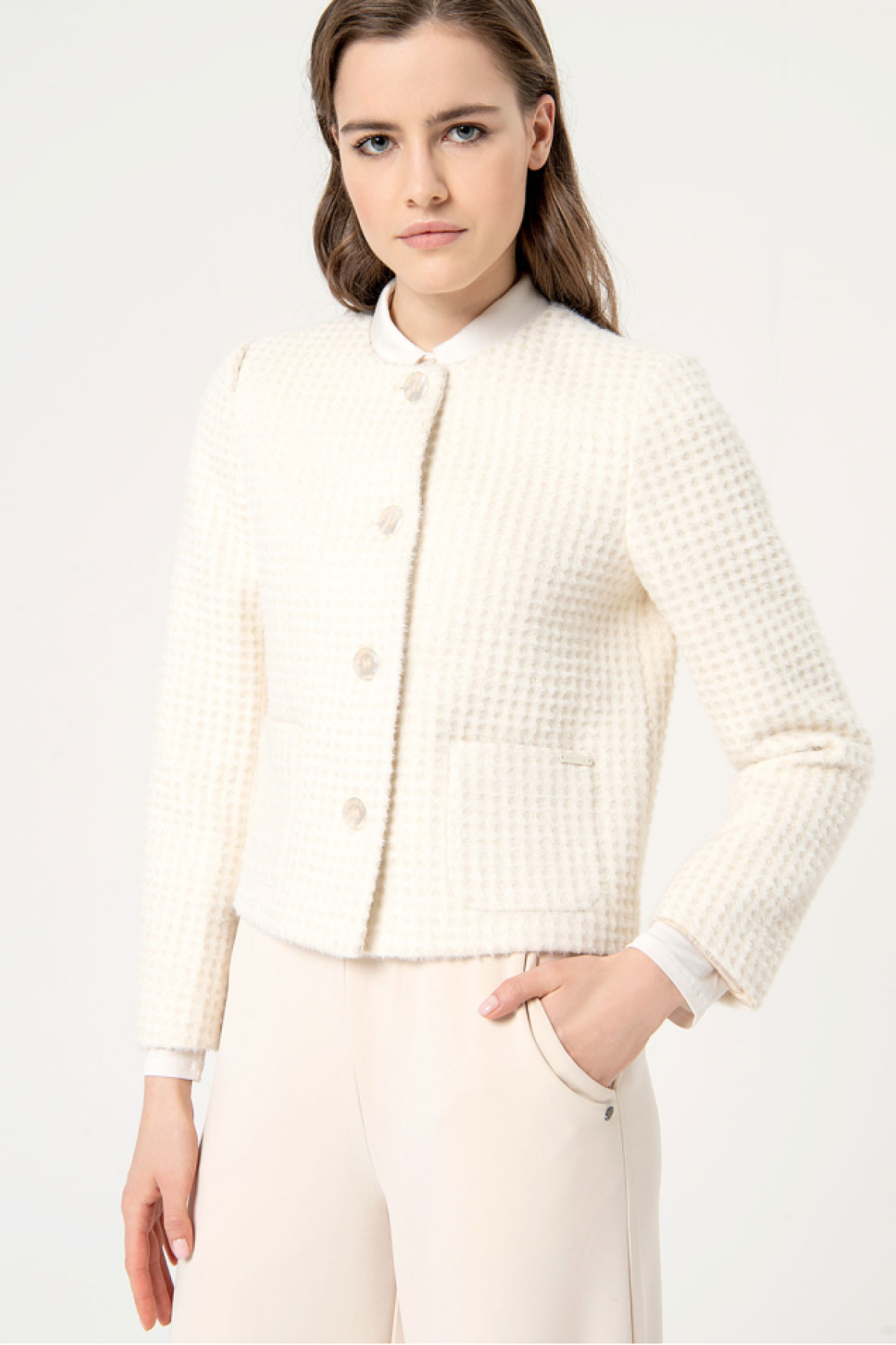 VERY SOFT TOUCH JACKET - BUTTON CLOSURE