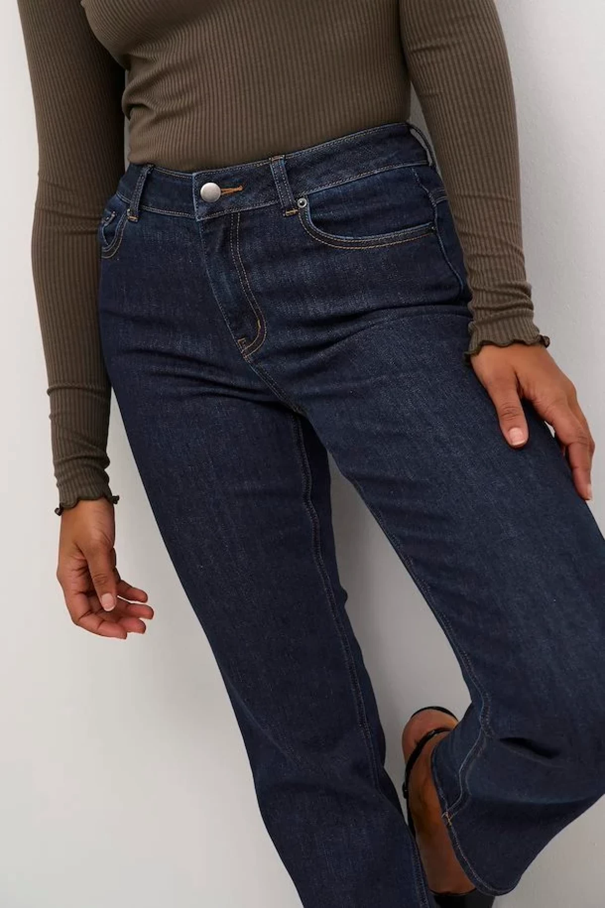 JEANS PANTS  STRAIGHT - DARK BLUE