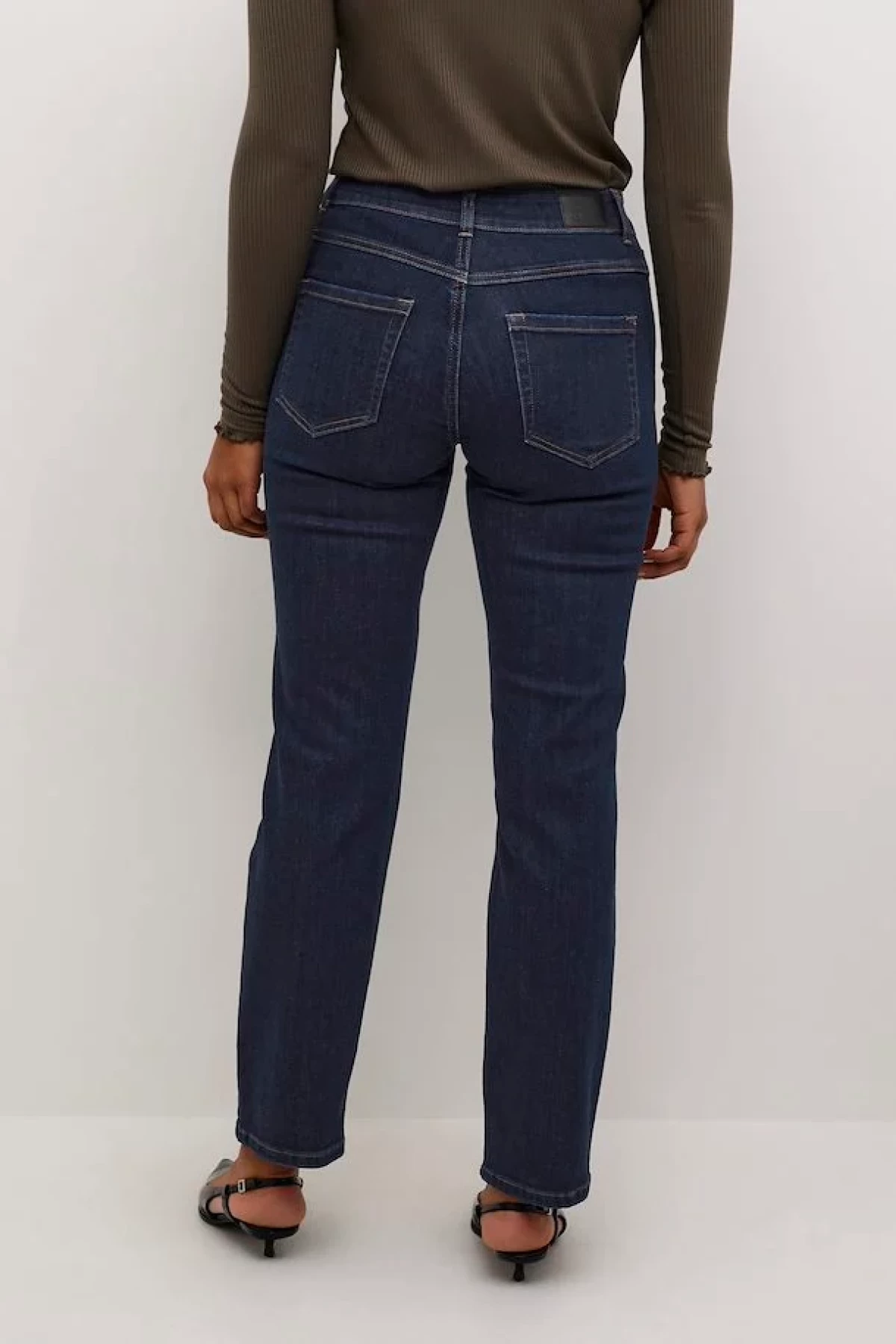 JEANS PANTS  STRAIGHT - DARK BLUE