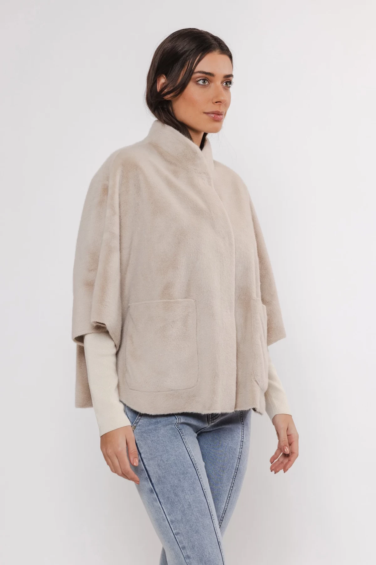 SUPER  SOFT AND SHORT JACKET FROM ECO LEATHER THREE COLORS