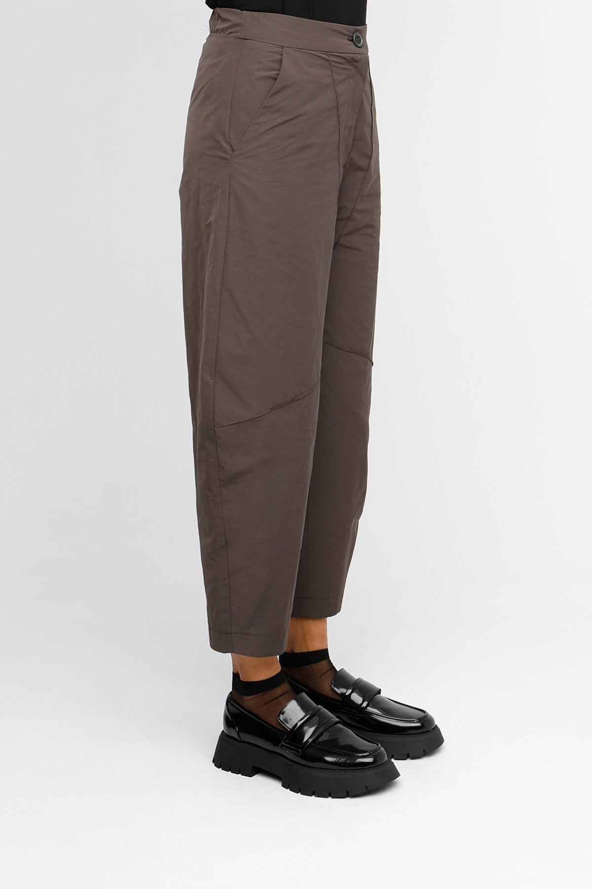 ELASTIC WAIST SLOUCHY RELAXED FIT  PANTS