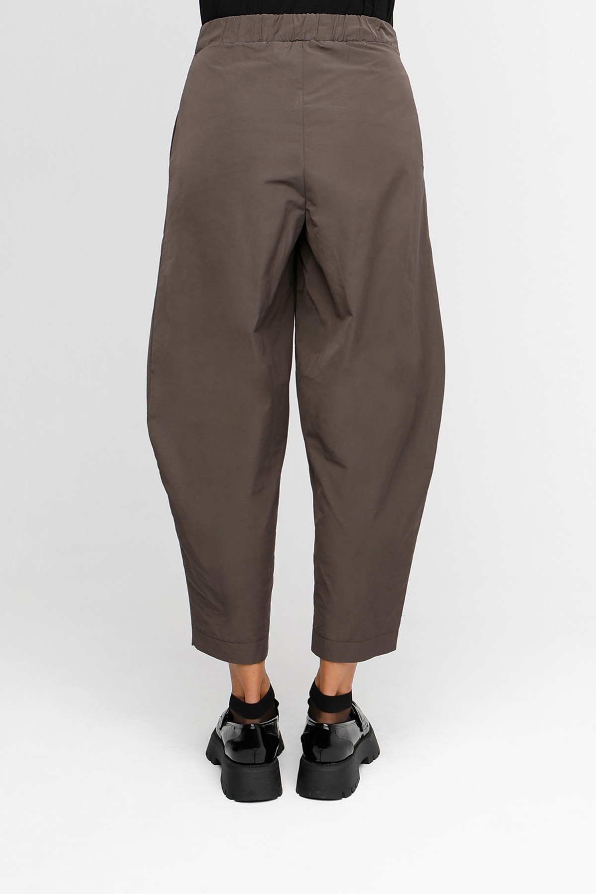 ELASTIC WAIST SLOUCHY RELAXED FIT  PANTS