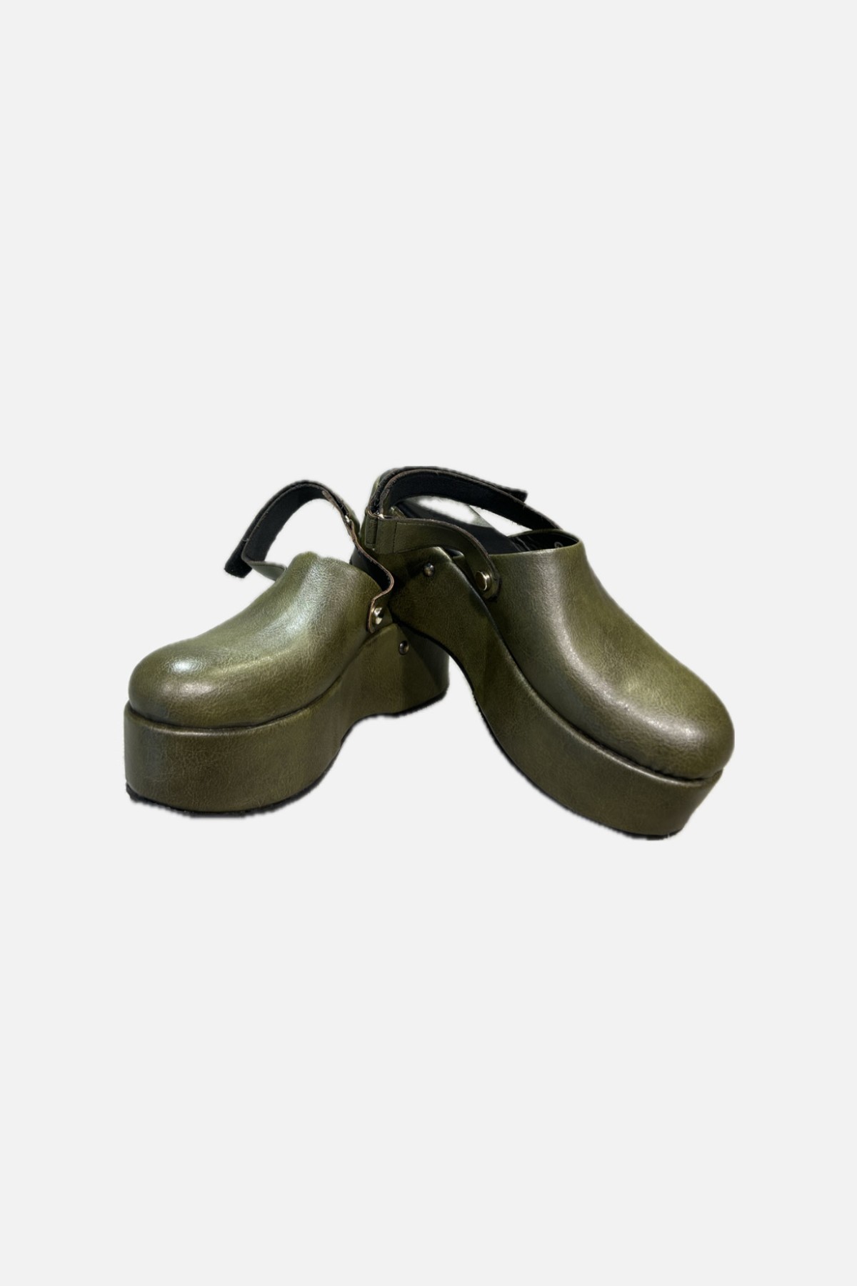 ANATOMIC LEATHER CLOGS - OIL COLOR