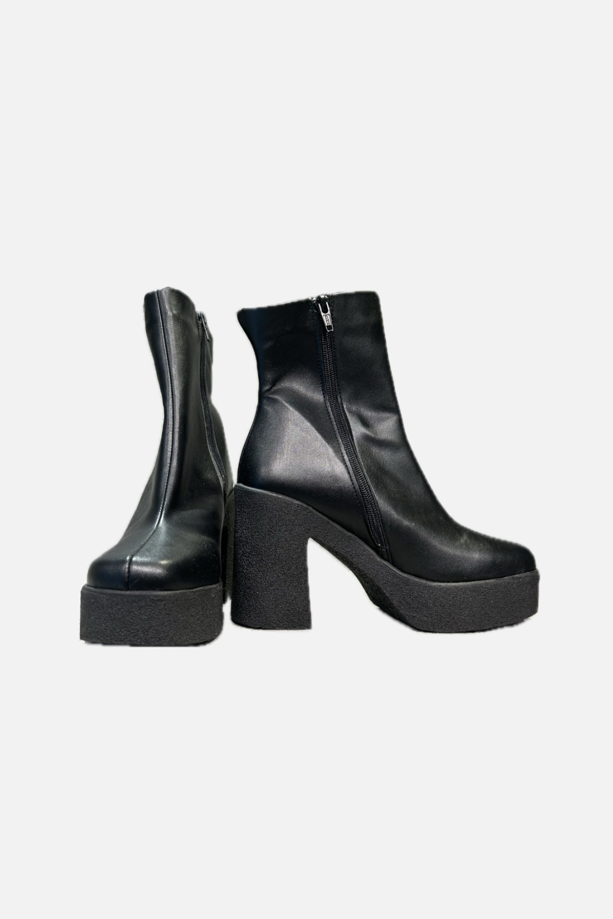 ANATOMIC  LEATHER ANKLE BOOTS - BLACK