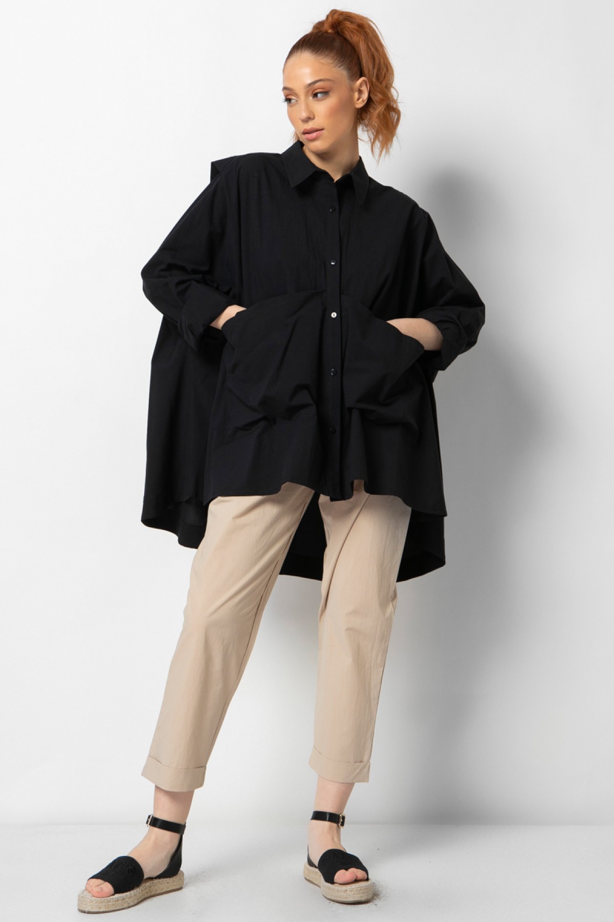 ASYMMETRIC  SHIRT - JACKET