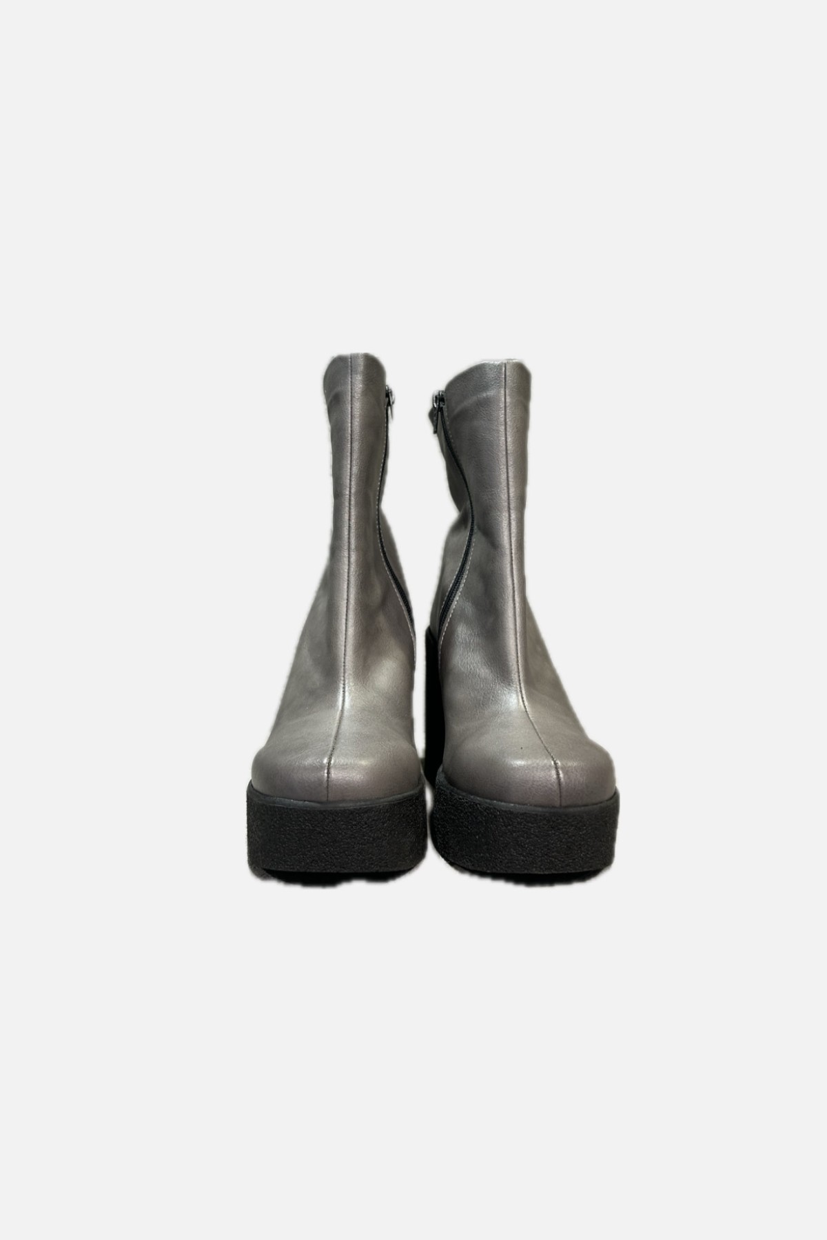 ANATOMIC LEATHER ANKLE BOOTS - GRAY