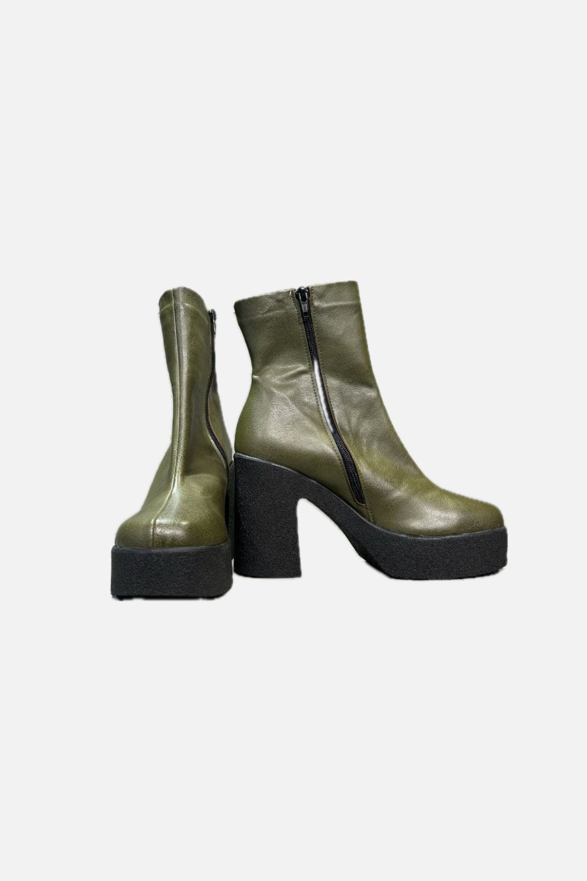 ANATOMIC LEATHER ANKLE BOOTS - OIL COLOR