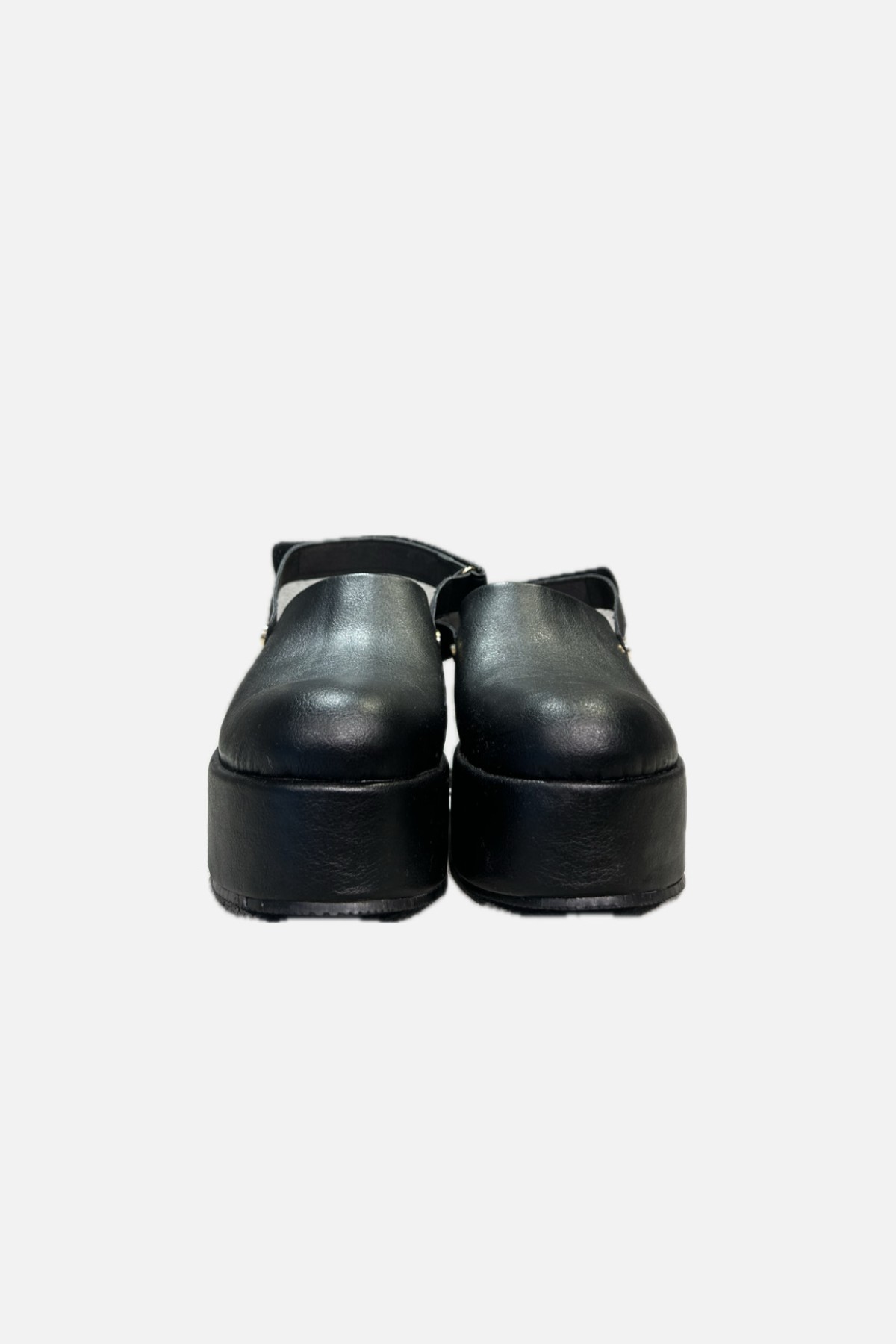 ANATOMIC LEATHER CLOGS - BLACK