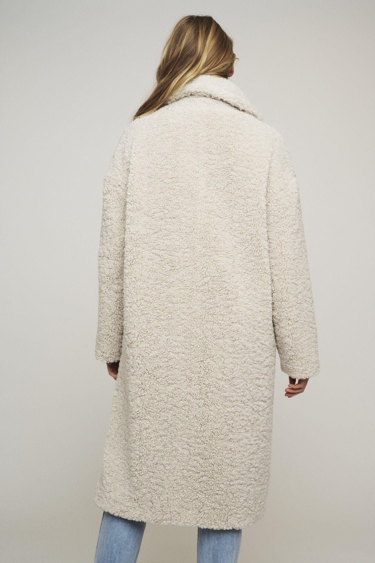 ECO FUR COAT - COZY AND COMFORTABLE - THREE COLORS - ECRU, DARK GREY AND CAMEL