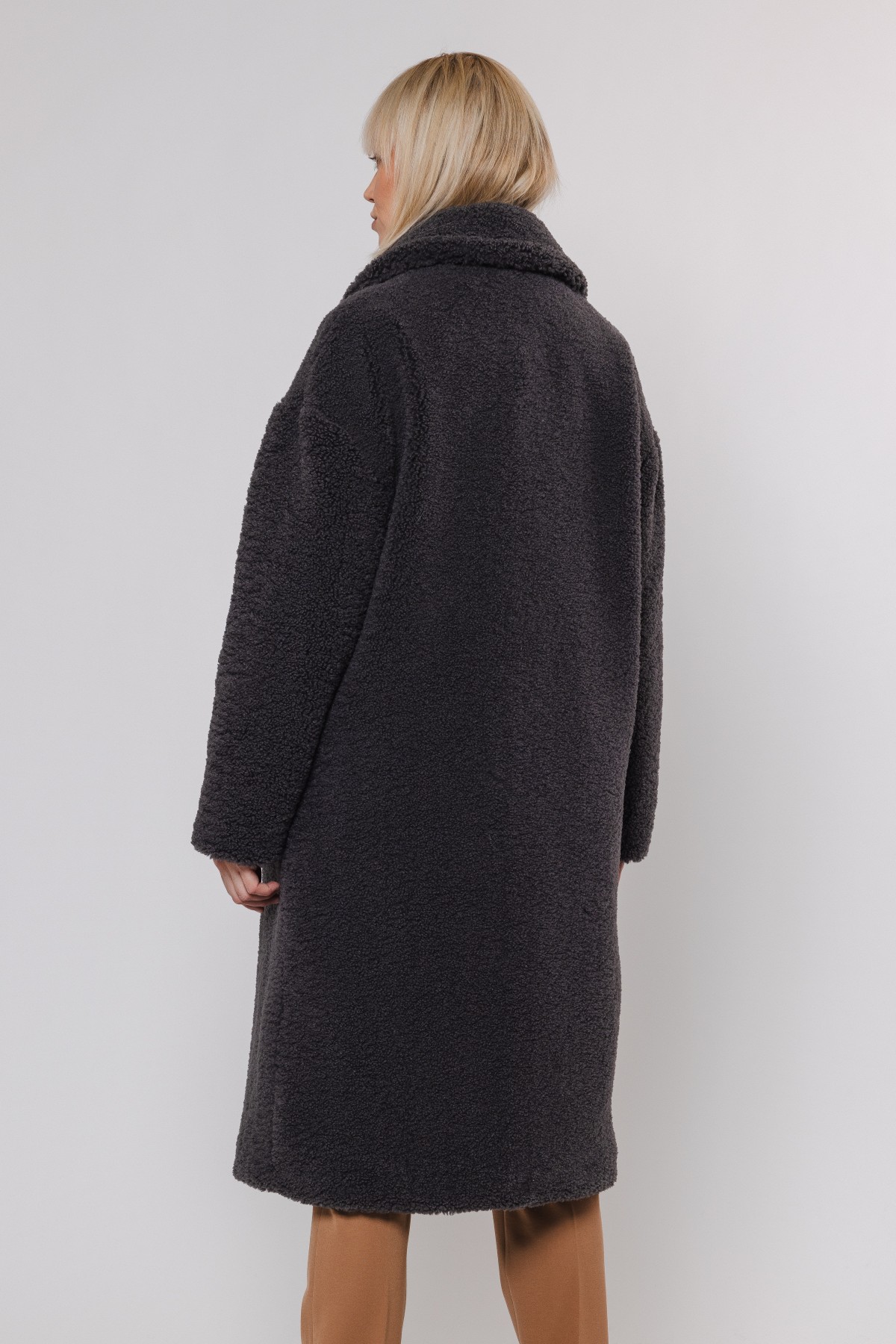 ECO FUR COAT - COZY AND COMFORTABLE - THREE COLORS - ECRU, DARK GREY AND CAMEL