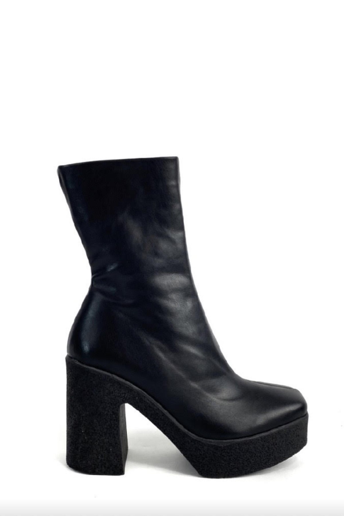 ANATOMIC  LEATHER ANKLE BOOTS - BLACK