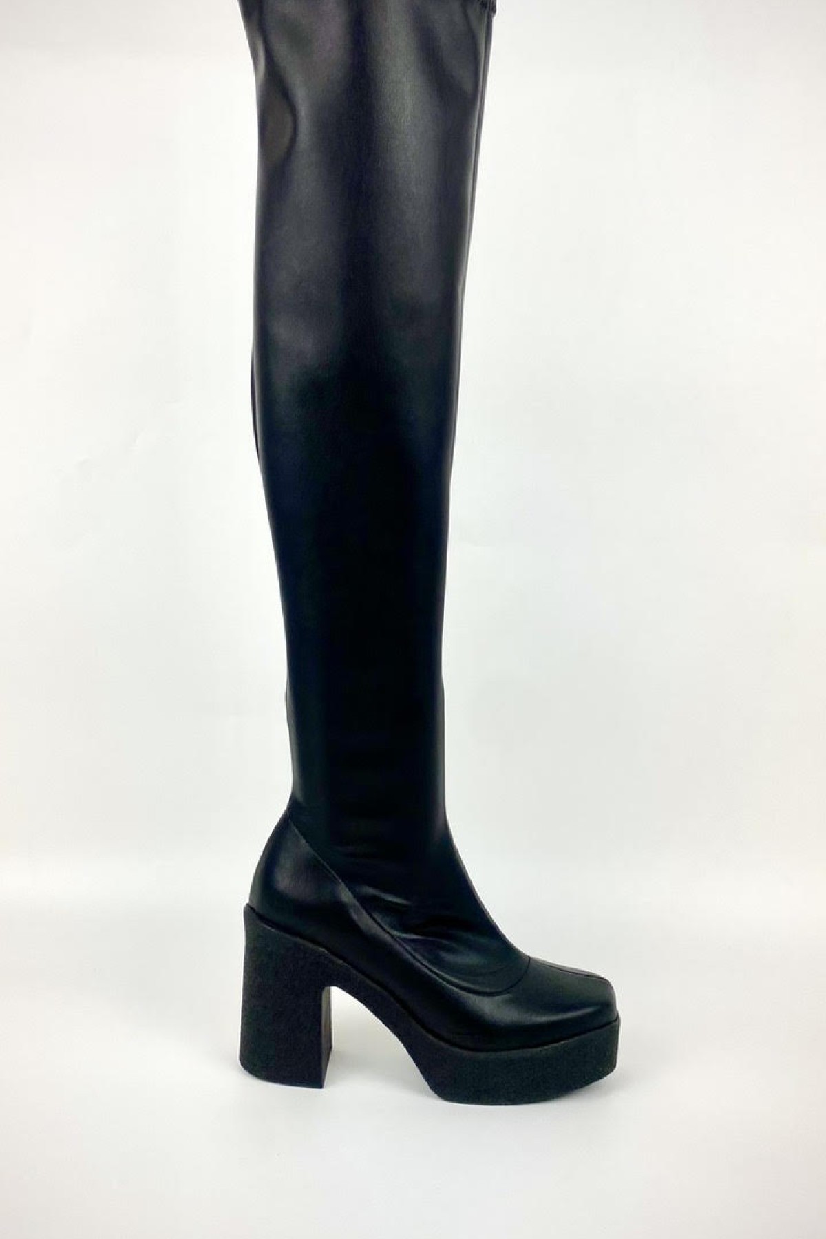 OVER THE KNEE LEATHER BOOTS - ANATOMIC