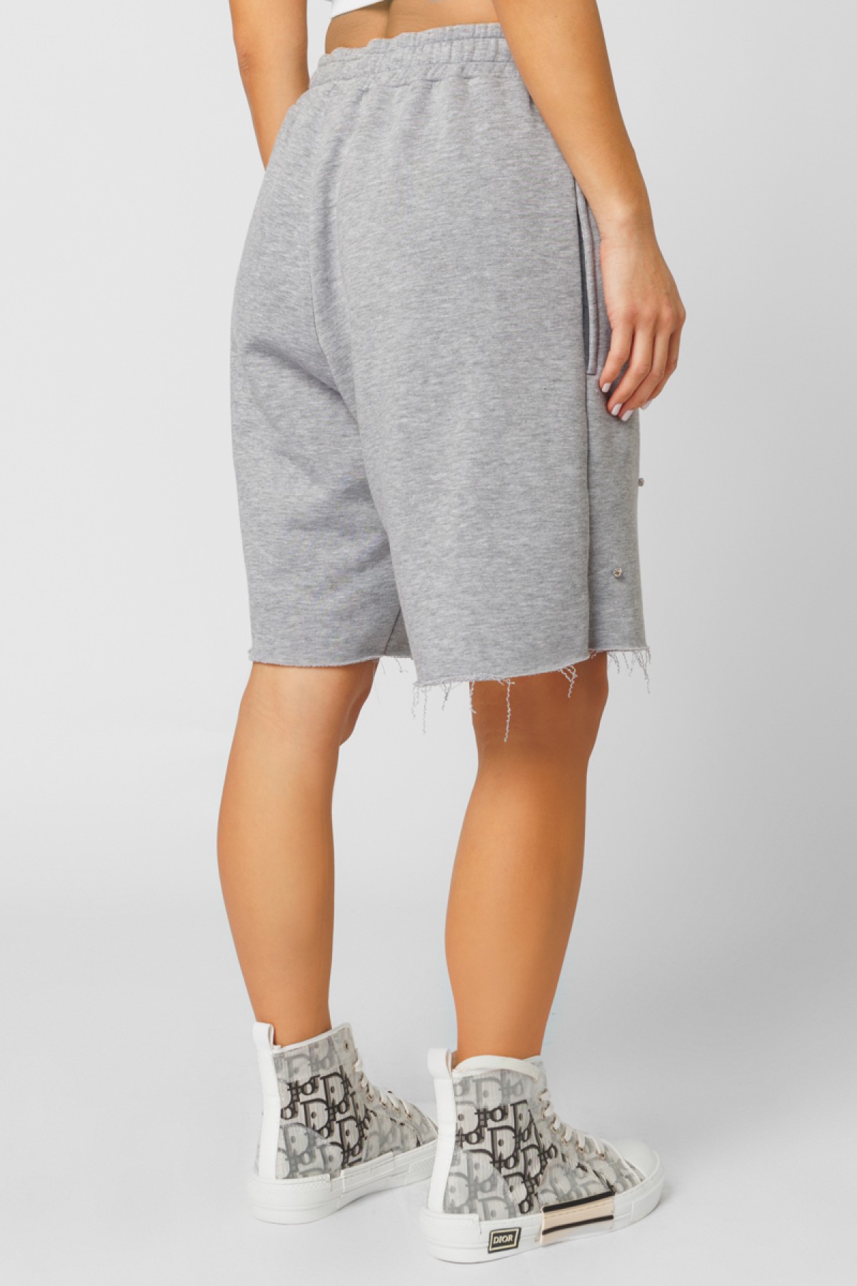 SWEAT SHORTS WITH STRASS -100% COTTON -  FOR TOTAL CASUL LOOK WEAR IT WITH THE  MATCHING JACKET