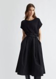 JERSEY AND TAFFETA DRESS