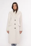 LONG COAT FROM LUXURIOUS  ECO FUR THREE COLORS WHITE, BEIGE AND BLACK