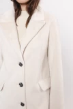 LONG COAT FROM LUXURIOUS  ECO FUR THREE COLORS WHITE, BEIGE AND BLACK