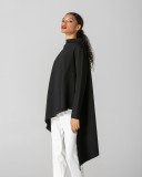 ASYMMETRIC  BLOUSE - TWO COLORS WHITE AND BLACK