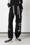 ELASTIC WAIST SLOUCHY RELAXED FIT PANTS