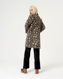 JACQUARD LONG COAT  AND FRONT POCKETS