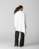 ASYMMETRIC  BLOUSE - TWO COLORS WHITE AND BLACK