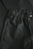 ELASTIC PANTS - ECO LEATHER