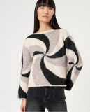 JACQUARD SWEATER WITH ROUND