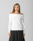 OFF SHOULDER TOP - TWO COLORS WHITE AND BLACK