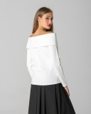 OFF SHOULDER TOP - TWO COLORS WHITE AND BLACK