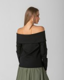 OFF SHOULDER TOP - TWO COLORS WHITE AND BLACK