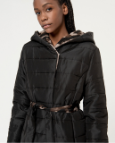 REVERSIBLE COAT  WITH INTEGRATED HOOD AND BELT