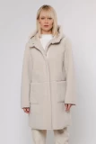 REVERSIBLE  FUR-COAT WITH HOOD THREE COLORS  BEIGE , WHITE AND GRAY