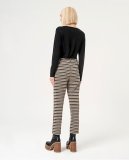 ELASTIC JACQUARD PANTS