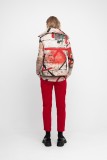 WAIST-PUFFER JACKET WITH GRAFFITI