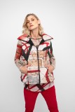 WAIST-PUFFER JACKET WITH GRAFFITI