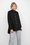 ASYMMETRIC  BLACK SHIRT