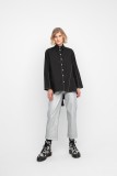 ASYMMETRIC  BLACK SHIRT