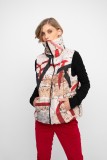 WAIST-PUFFER JACKET WITH GRAFFITI