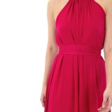 LONG DRESS WITH BELT -TWO COLORS FUCHSIA & VIOLET