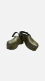 ANATOMIC LEATHER CLOGS - OIL COLOR