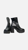 ANATOMIC  LEATHER ANKLE BOOTS - BLACK