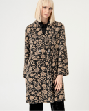 JACQUARD LONG COAT  AND FRONT POCKETS