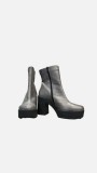 ANATOMIC LEATHER ANKLE BOOTS - GRAY