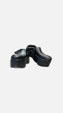 ANATOMIC LEATHER CLOGS - BLACK