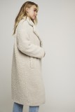 ECO FUR COAT - COZY AND COMFORTABLE - THREE COLORS - ECRU, DARK GREY AND CAMEL