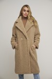 ECO FUR COAT - COZY AND COMFORTABLE - THREE COLORS - ECRU, DARK GREY AND CAMEL