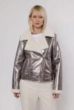 BIKER JACKET SILVER - ΜΕ ΕΣΩΤΕΡΙΚΗ ΕΠΕΝΔΥΣΗ ΓΟΥΝΑΣ