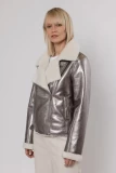 BIKER JACKET SILVER - ΜΕ ΕΣΩΤΕΡΙΚΗ ΕΠΕΝΔΥΣΗ ΓΟΥΝΑΣ