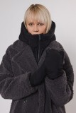 LOOSE HOODED COLLAR - THREE COLORS  LEOPARD, BLACK AND OFF-WHITE